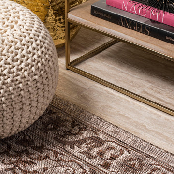 Jerash Ornate Medallion Indoor/outdoor Area Rug